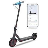 SURPOOTER Electric Scooter, Powerful 350W Adult Electric Scooter, Up to 19Mph and 8.5" Solid Tires, with Dual Braking System and Intelligent Program Control Design