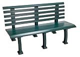 Tourna Courtside 5-Foot Deluxe Bench Heavy Duty - Green