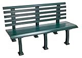 Tourna Courtside 5-Foot Deluxe Bench Heavy Duty - Green
