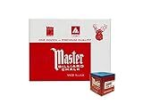 Master Billiard Cue Chalk; 12 Pieces Per Box (BLUE)