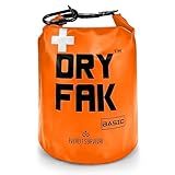 EVERLIT 290 Pc Waterproof First Aid Kit Dry FAK Medical Kit Emergency Survival Kit for Boat, Backpacking, Hiking, Fishing, Travel, Kayaking (Orange) (Orange)