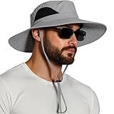 EINSKEY Wide Brim Sun Hat, UPF 50+ UV Protection Waterproof Packable Bucket Hat for Men & Women, Fishing Hiking Beach Garden