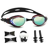 WAVE Nearsighted Swim Goggles, Shortsighted Optical Swimming Goggles No Leaking Anti Fog UV Protection for Adult Men Women