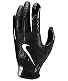 Nike Vapor Jet 8.0 Football Gloves (Black/Black/Black/White, Large)