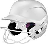 Easton | Z50 Batting Helmet with Softball Mask | Softball | Matte | White | Small/Medium (6 1/2" - 7 1/8")
