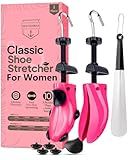 HOUNDSBAY Shoe Stretcher Women (5.5-10) Adjustable Shoes Widener, Expander & Leather Shoes Stretcher - Shoes Trees for Women - Shoes Care Kit