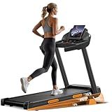 16% Treadmills for Home with Handle, 3 in 1 Portable Treadmill with Incline, Foldable Treadmill with Three Screen, 12 Preset Programs, 400LBS