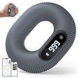 Smart Grip Strength Trainer with Bluetooth APP - Squeeze to Play Games & Scroll TikTok Hands-Free, Soft Silicone, Portable Hand Exercise for Strength, Stress Relief & Rehab (30 LB)