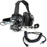 Rugged Radios H41-CF Headset & CC-Ken 2-Pin Coil Cord for Handheld Radios