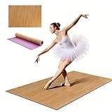 Vimexciter Marley-Style Dance Floor Mat 4 x 6 Ft, 5MM Thick Portable Vinyl Dance Flooring for Ballet Barre & Jazz Practice, Non-Slip Cushioned Dance Mat for Home Studio Adults & Kids
