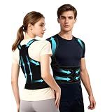 YTUIJGH Posture Corrector for Women & Men, Back Brace Straightener with Adjustable Support, Relief for Neck/Shoulder/Back Pain, Scoliosis & Hunchback Correction, Breathable Mesh Design