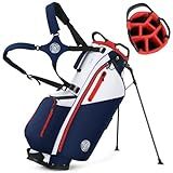 Sturdum 7 Way Golf Stand Bag, Lightweight Golf Bags for Men Women with Full-Length Dividers, Ergonomic Design, Weather-Resistant, Multi Pockets