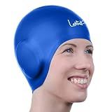 3D Swim Cap with Ear Protection – Silicone Swim Cap for Women & Men