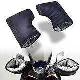 Sparkmods Motorcycle Handlebar Muffs Gloves Riding Cycling Mittens for Scooter E-Bike Snowmobile ATV Cold Weather Waterproof Windproof Thermal Gloves with Reflective Strip (X-Large)