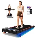 Hartwares NeoSilent Walking Pad with Incline Under Desk Treadmill 4 Level 9% and BLDC Core, Extra-Large Belt, App and Remote Control, Compact Mini Treadmills for Home Office Small Space