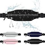 Slim Running Belt For Men and Women Waist Fanny Pack Phone Holder Pouch Bag Reflective Zipper Pocket Workout Cycling Fitness