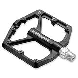 ROCKBROS Aluminum MTB Pedals Wide Platform Flat Pedals with Sealed Bearings