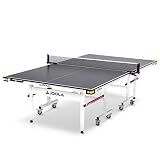 JOOLA Rally TL Professional MDF Indoor Ping Pong Table w/Quick Clamp Table Tennis Net & Post Set - 10 Minute Easy Assembly - Corner Ball Holders - Tournament Quality - Includes Playback Mode