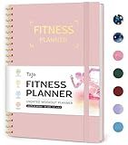 Fitness Workout Journal for Women & Men, A5(5.5" x 8.2") Workout Log Book Planner for Tracking, Progress, and Achieving Your Wellness Goals-Pink