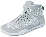 Womens Cross-Trainer Barefoot Minimalist Shoes Wrestling Boxing Shoes Light Grey