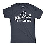 Mens Pickleball Legend T Shirt Funny Sarcastic Pickle Ball Lovers Paddle Tee for Guys Funny T Shirts Pickle Ball Apparel for Men Cool Fitness Short Sleeve Navy - L