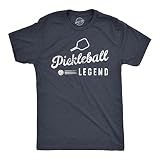 Mens Pickleball Legend T Shirt Funny Sarcastic Pickle Ball Lovers Paddle Tee for Guys Funny T Shirts Pickle Ball Apparel for Men Cool Fitness Short Sleeve Navy - L