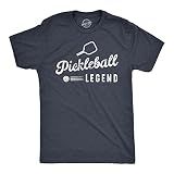 Mens Pickleball Legend T Shirt Funny Sarcastic Pickle Ball Lovers Paddle Tee for Guys Funny T Shirts Pickle Ball Apparel for Men Cool Fitness Short Sleeve Navy - L