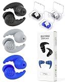Swimming Ear Plugs, Swim Earplugs 3 Pairs for Swimmer Surfing Water Sports
