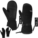 MCTi 2 in 1 Winter Ski Gloves for Men, Waterproof Snowboard Gloves 2 Pairs