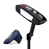 PGM Golf Putter - Blade Putters for Men & Women - Easy Flop Shots – Legal for Tournament Play- Left Handed - Graphite Shaft 34"