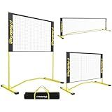 PICKLETECH Flex Version 4 ft Pickleball Practice Rebounder, Expandable to 10 ft for Double Player Practice - Outdoor Game - Fully Adjustable Regulation Height, Quick Setup