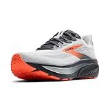 Brooks Men’s Ghost 17 Neutral Running Shoe - Oyster Mushroom/Orange/Ebony - 10.5 Wide