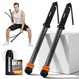 Portable Ropeless Battle Ropes, Adjustable Weights Cordless Battle Ropes for Home Gym with Storage Bag, Weighted Exercise Equipment for Low-Impact Workout, Strength & HIIT, for Men & Women (Black)
