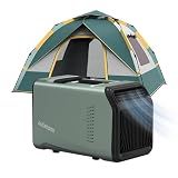 OUTOHOME Tent Air Conditioner, 5100 BTU Camping Tent AC Unit | Fast Cooling in 1 Min, 60°F–86°F Adjustable Temp, 4-in-1 Modes, Camping Air Conditioner with 24h Timer, Camping AC for Outdoor