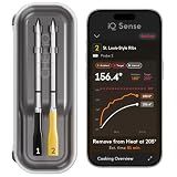 CHEF iQ Sense | Smart Wireless Meat Thermometer | 2 Ultra-Thin Probes | WiFi Unlimited Range | 1000°F Heat Safe | 5 Sensors | BBQ, Grill, Oven, Smoker, Air Fryer | Gen3