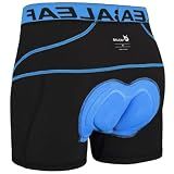 baleaf Men's 3D Padded Bike Shorts Cycling Underwear MTB Line Blue L