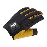 Gill Long Finger Pro Sailing Gloves - Sailing, Paddle & Board Sports, Kayaking or Windsurfing (Black, L)
