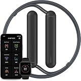 Tangram Smart Rope Rookie – Smart Jump Rope with Counter & App, Bluetooth Fitness Tracker, Adjustable Jump Rope for Weight Loss, Cardio, HIIT & Home Workouts (Black)