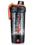 VOLTRX Electric Protein Shaker Bottle - USB Rechargeable Mixer Cup for Shakes and Meal Replacements, BPA-Free Tritan, 20oz