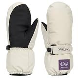 Mealah Kid's Winter Snow Ski-Gloves - Waterproof Winter Gloves Long Cuff Mittens for Boys Girls 7-12T