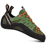 La Sportiva Men's Tarantulace Rock Climbing Shoes, Olive/Tiger, 12