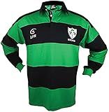 Ireland Longsleeve Striped Irish Rugby, Green, Blue, X-Large