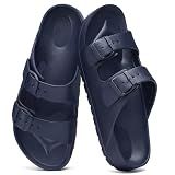 shevalues Women's Comfort EVA Sandals Medium Arch Support Beach Slides