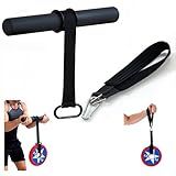 Wrist Roller Forearm Strengthener with Wrist Strap, Thick Carbon Steel Forearm Exerciser Grip Strength Trainer, 300 LB Nylon Webbing for Single-Arm Pull Training, Home Gym Wrist Trainer