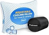Adjustable Small Cooling Memory Foam Pillow for Travel, Camping & Airplane