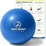 ProBody Pilates Ball Small — 9 Inch Small Exercise Ball (Blue)
