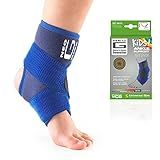 Neo-G Ankle Brace for Kids - Support for Juvenile Arthritis, Joint Pain, Ankle Injuries from Gymnastics, Basketball, Volleyball - Adjustable Compression - Class 1 Medical Device - One Size – Blue