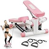 ZENOVA Steppers for Exercise at Home Portable Twist Stepper Mini Stair Stepper Shape Body and Lift Buttocks Aerobic Exercise 330lbs Weight Capacity