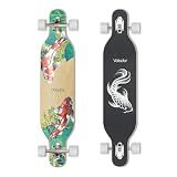 VOLADOR Urban Freeride Pro Longboard| Adaptive Cruiser 42inch| North America Maple| Camber Concave Drop Through Longboard Complete| Setup for Urban Commuting (Koi)