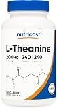 Nutricost L-Theanine 200mg, 240 Capsules - Double Strength